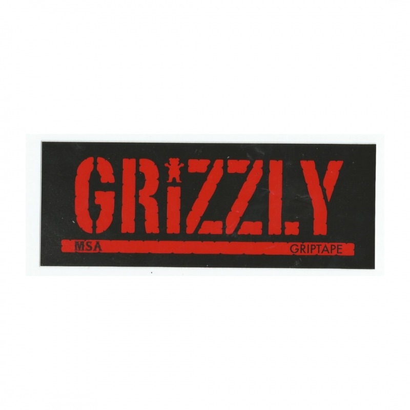 Adesivo Grizzly Stamp MSA - (7,5cm x 20cm)