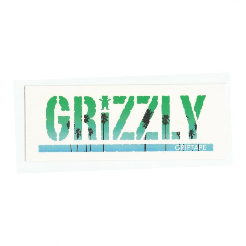 Adesivo Grizzly Stamp Palms Green - (7,5cm x 20cm)