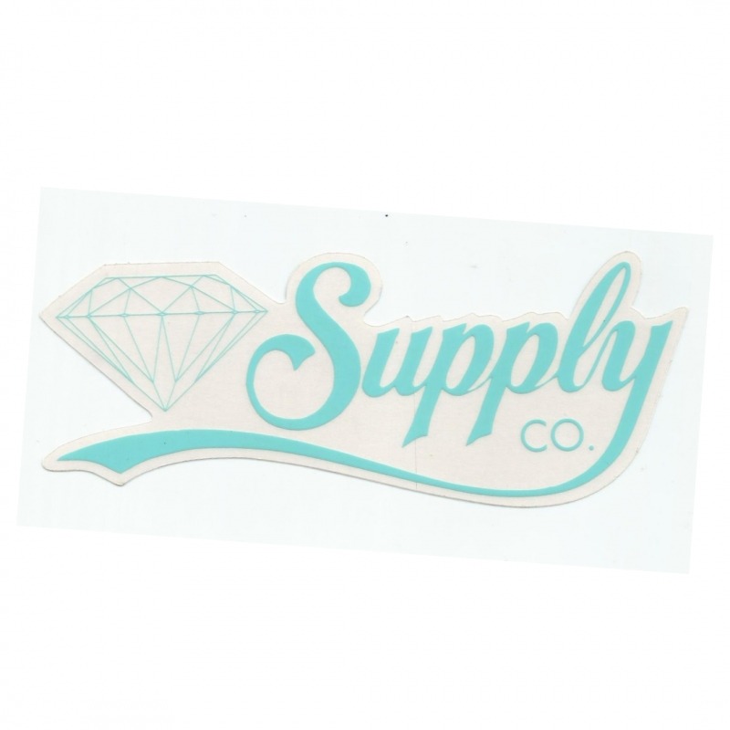Adesivo Diamond Supply Co. Script Green - (6,5cm x 18cm)