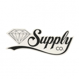 Adesivo Diamond Supply Co. Script Black - (6,5cm x 18cm)