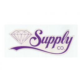 Adesivo Diamond Supply Co. Script Purple - (6,5cm x 18cm)