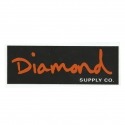 Adesivo Diamond OG Script Black/Orange - (7cm x 20cm)