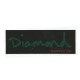 Adesivo Diamond OG Script Black/Green - (7cm x 20cm)