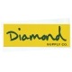 Adesivo Diamond OG Script Yellow/Green - (7cm x 20cm)