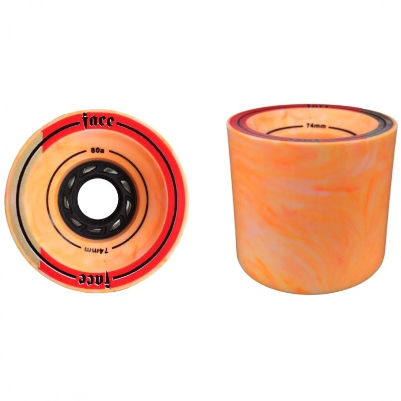Nova Roda Face Tie Dye Orange 74mm 80a