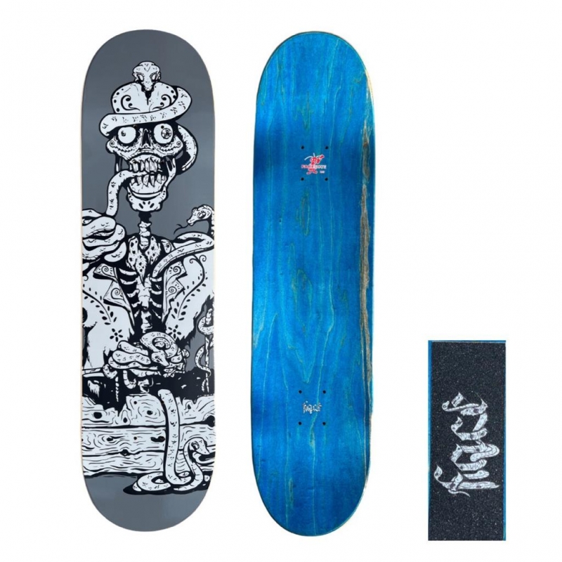Shape Face Skate Tiburón Blanco| Dia de Los Muertos