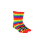 Meia Toy Machine Monster Face Mini Stripe - Azul