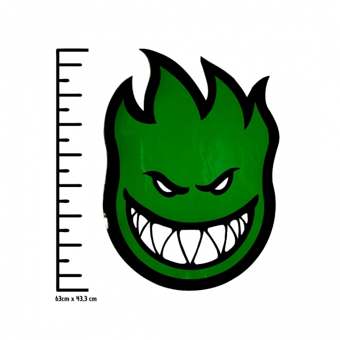 Adesivo Spitfire Bighead Zombie Brainy M - (18cm x 12cm)