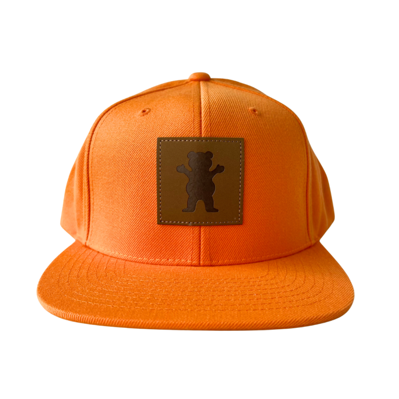 Boné Grizzly Embossed Snapback - Laranja