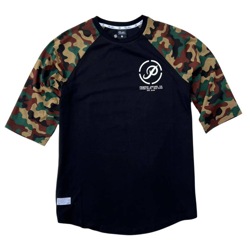 Camiseta Primitive Leaf Camo 3/4 Raglan 
