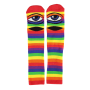 Meia Toy Machine Monster Face Mini Stripe - Azul