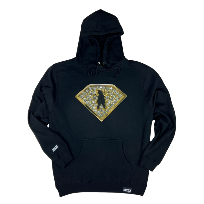 Moletom Grizzly Canguru Bling Ring - Preto