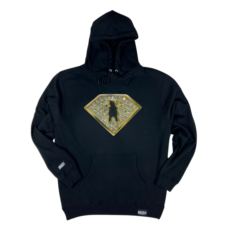 Moletom Grizzly Canguru Bling Ring - Preto