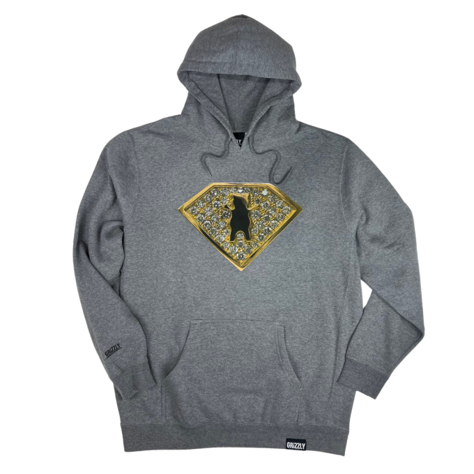 Moletom Grizzly Canguru Bling Ring - Cinza