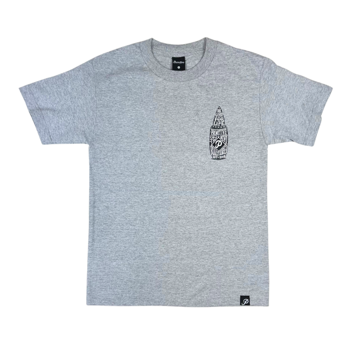 Camiseta Primitive Bullet - Cinza